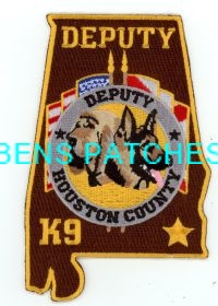 ALABAMA,A,HOUSTON COUNTY SHERIFF K-9 1 STATE SHAPED